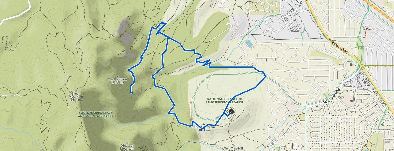 Royal Arch — Boulder Open Space & Mountains Parks hike Komoot